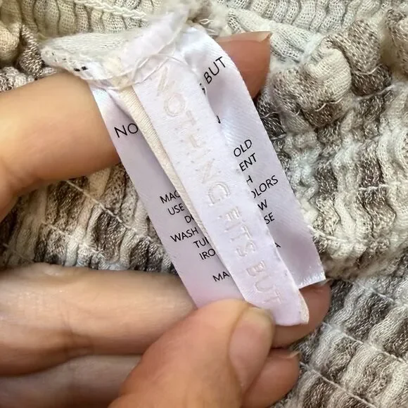 Nothing Fits But Kiko Midi Dress in Taupe Gingham M NWOT - Picture 13 of 13